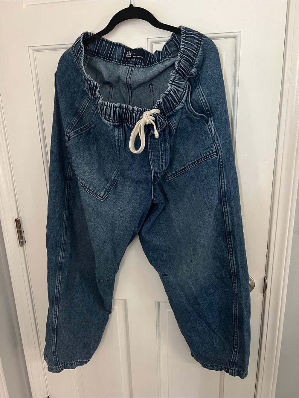 GAP pull-on barrel jeans